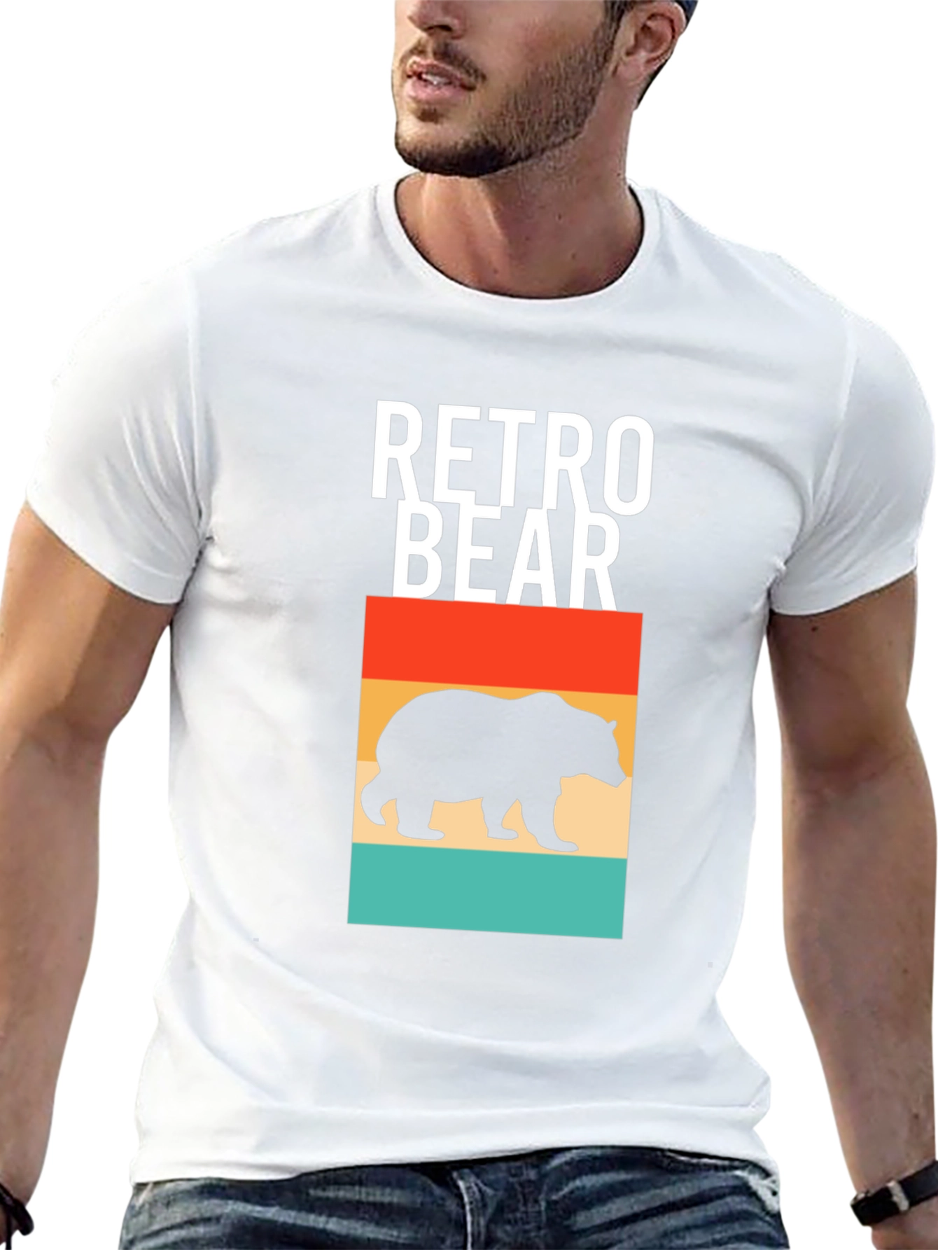 Retro Bear Graphic T-Shirt