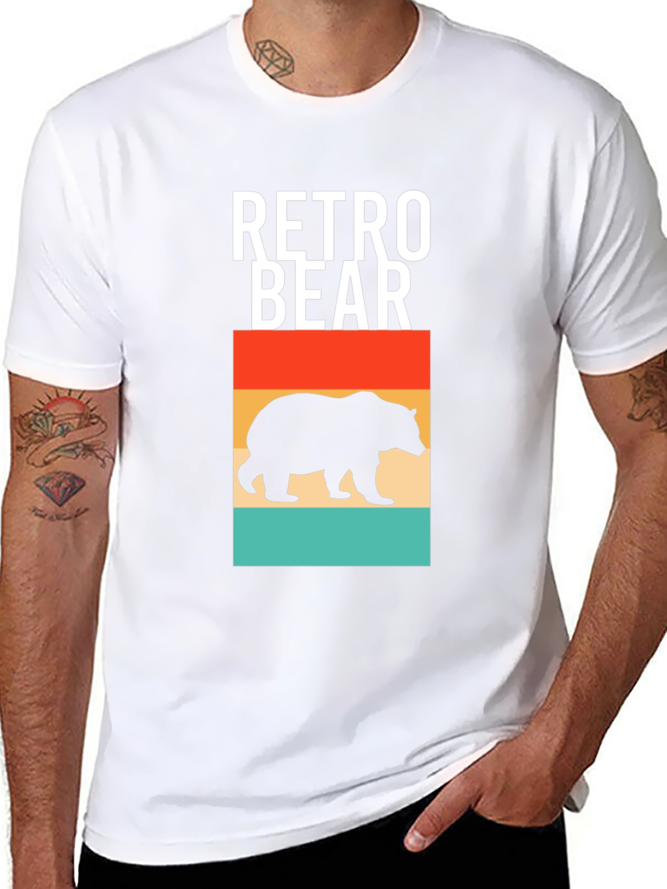 Retro Bear Graphic T-Shirt