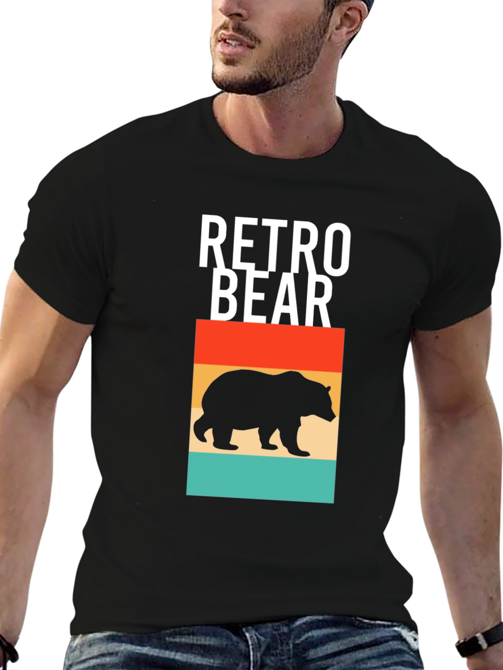 Retro Bear Graphic T-Shirt