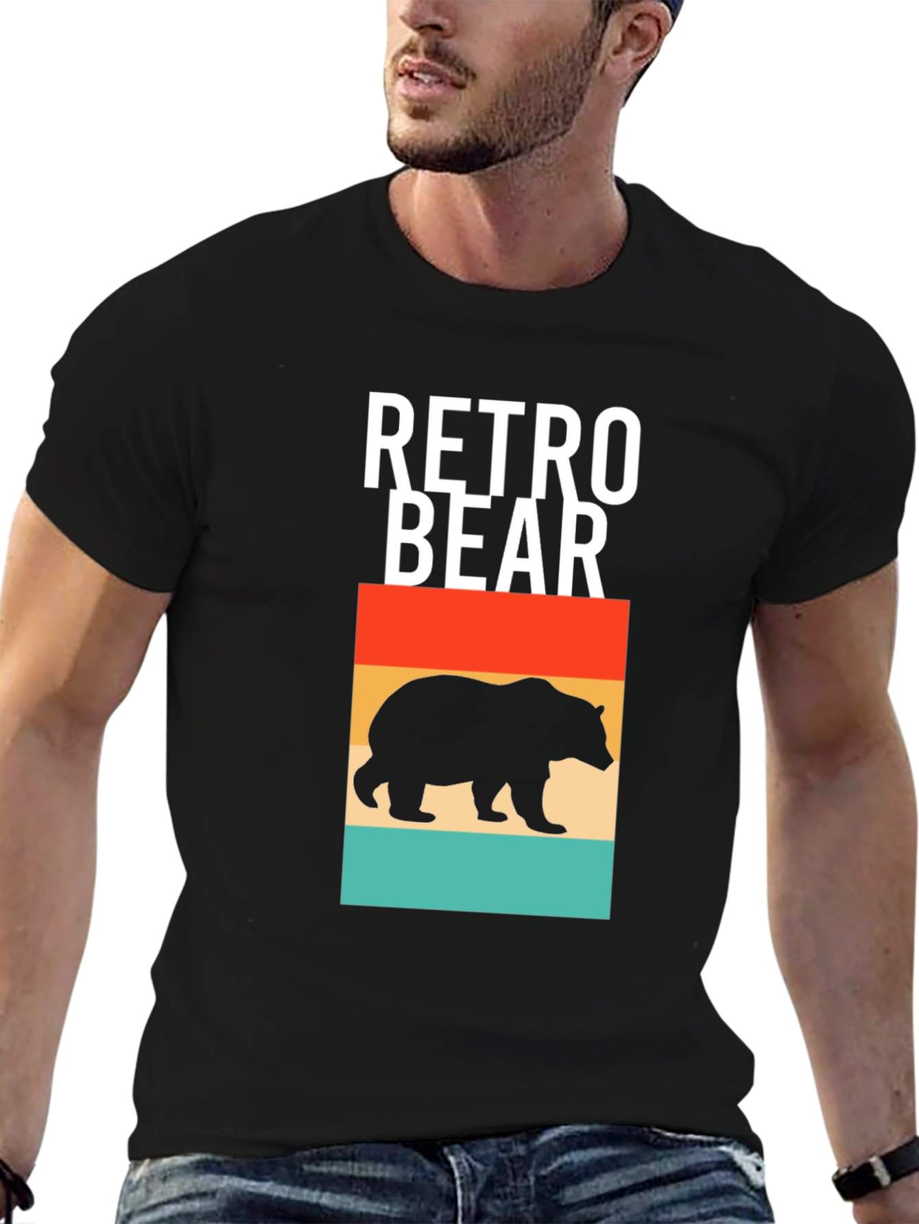 Retro Bear Graphic T-Shirt