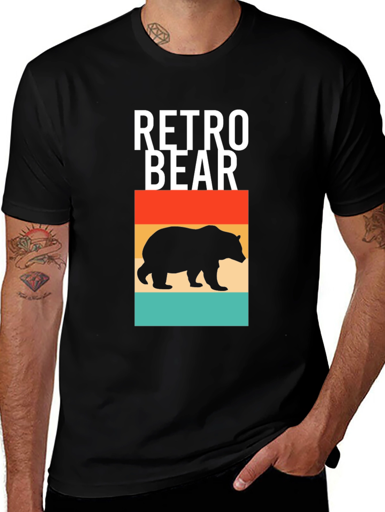 Retro Bear Graphic T-Shirt