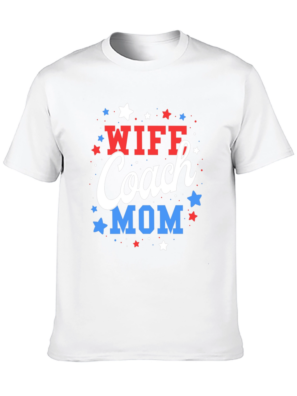 Wife Coach Mom T-Shirt - Patriotic Design