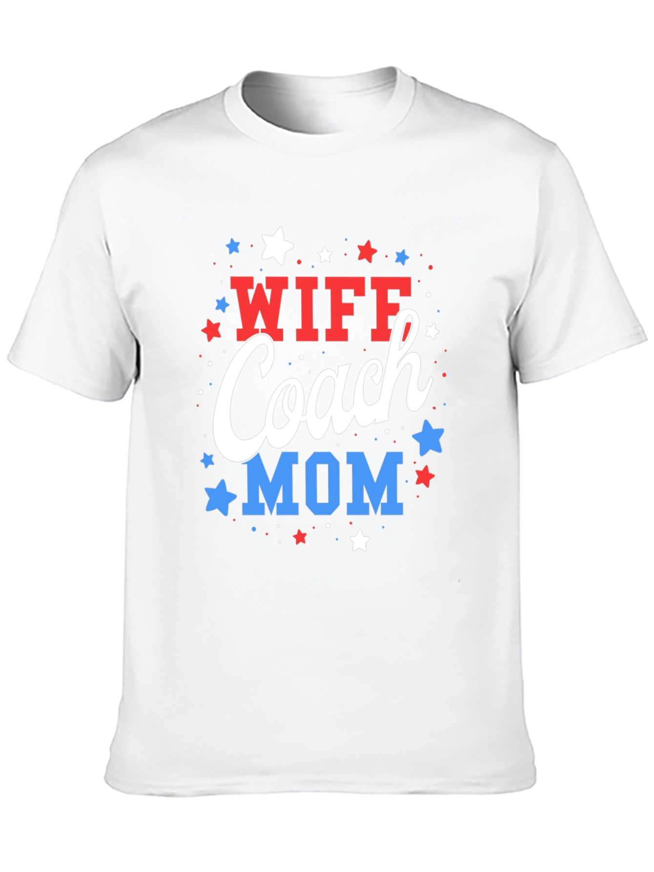 Wife Coach Mom T-Shirt - Patriotic Design