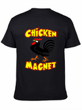 Chicken Magnet Graphic Tee - Novelty Humor T-Shirt
