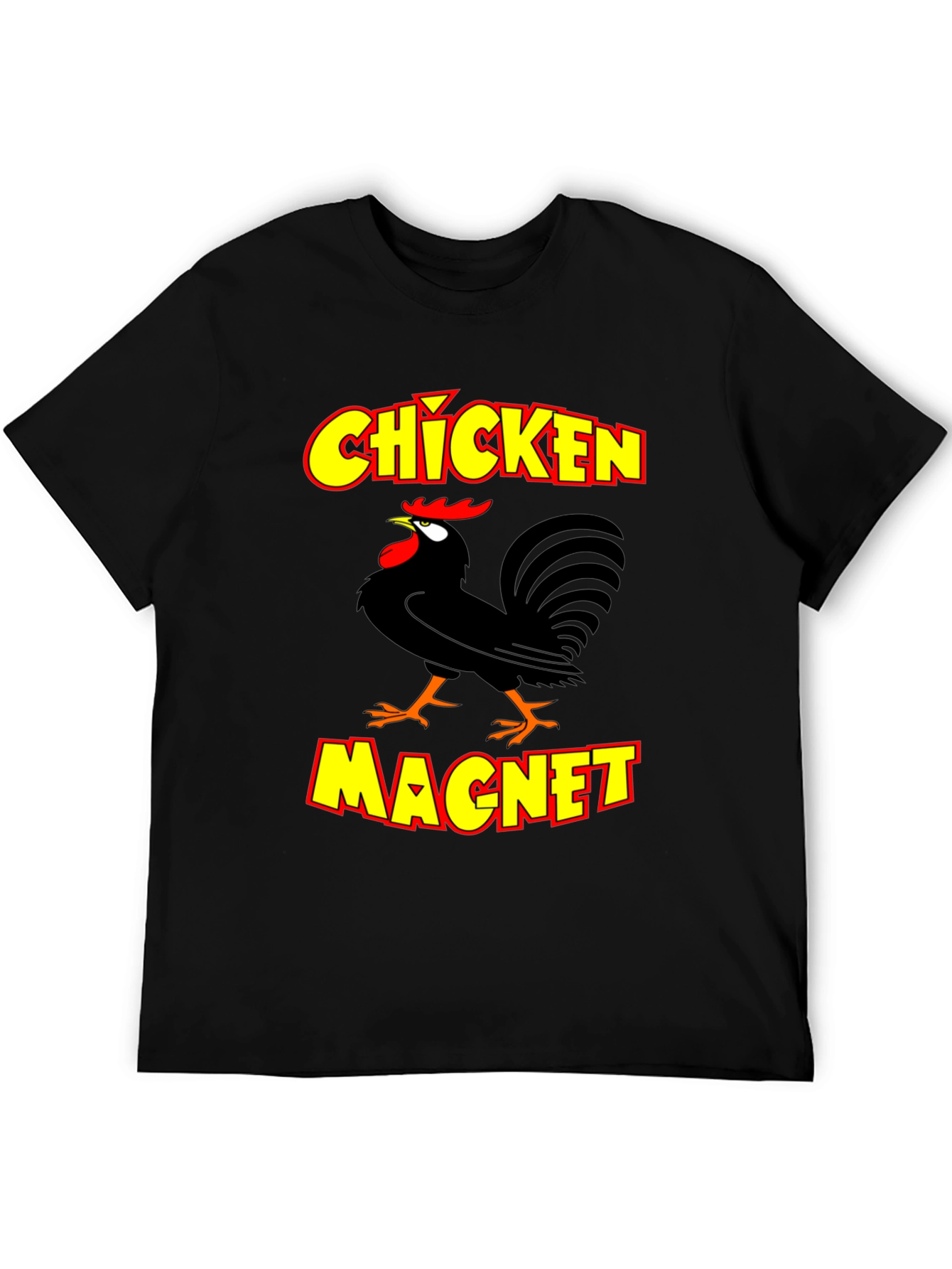 Chicken Magnet Graphic Tee - Novelty Humor T-Shirt