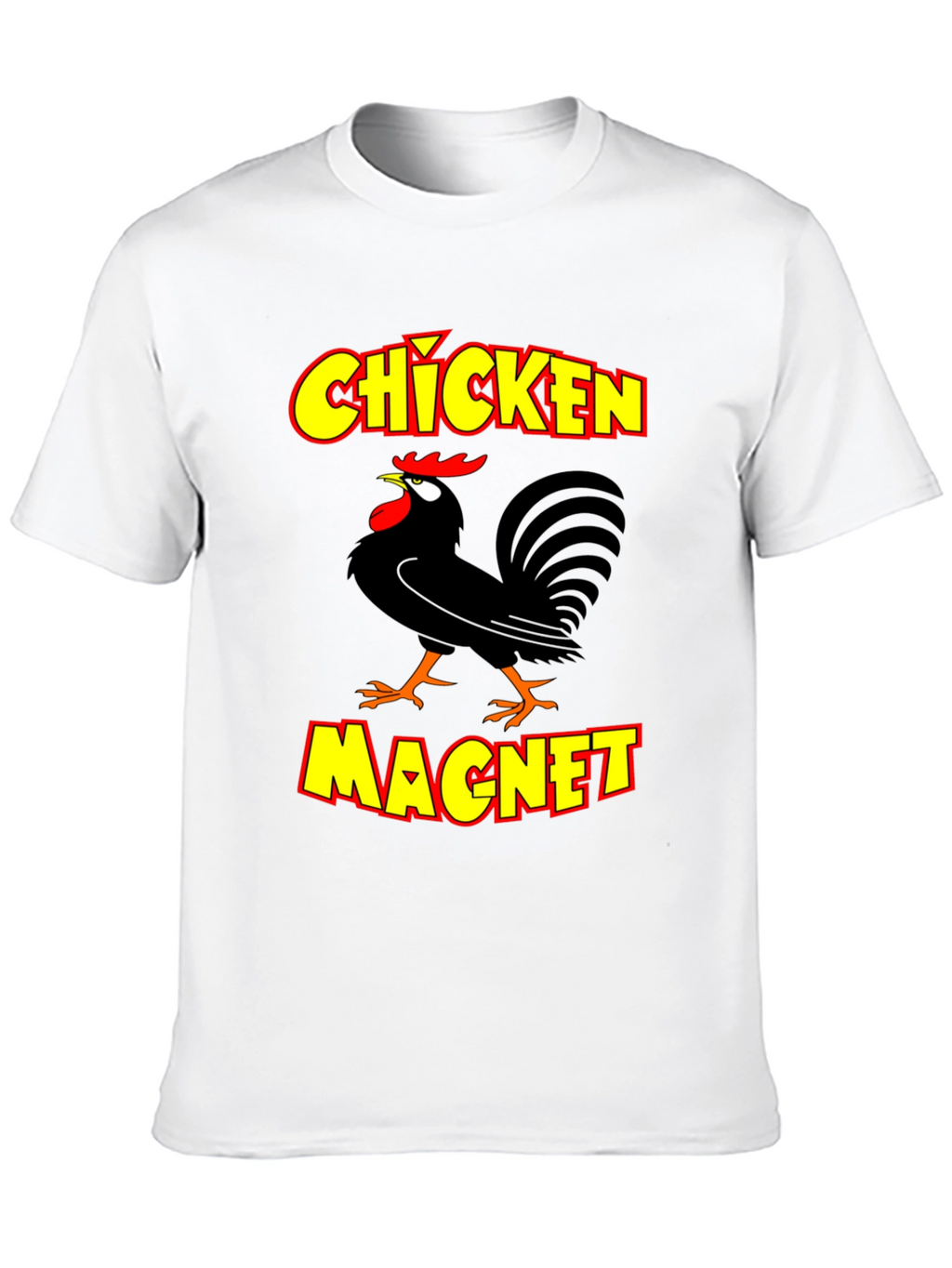 Chicken Magnet Graphic Tee - Novelty Humor T-Shirt