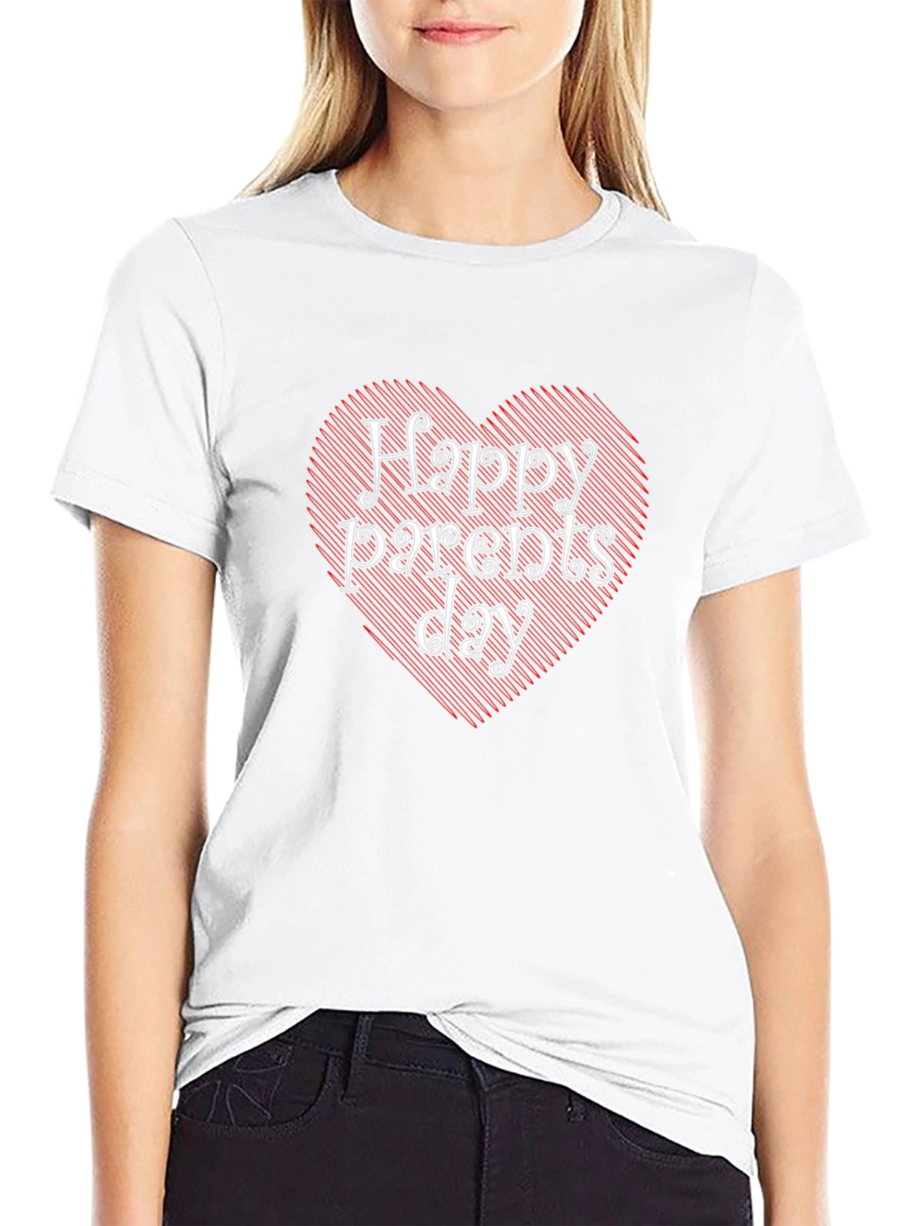 Happy Parents Day T-Shirt - Heart Design