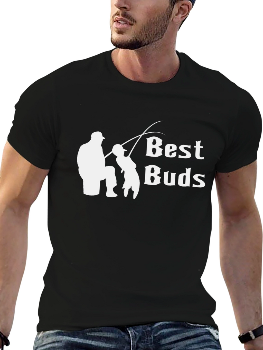 Best Buds Fishing Black T-Shirt