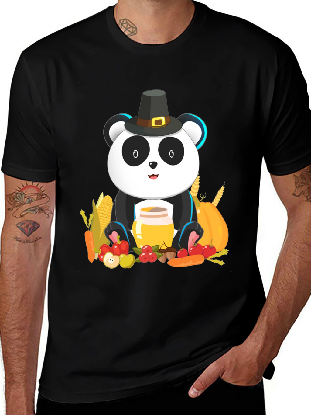 Thanksgiving Panda T-Shirt