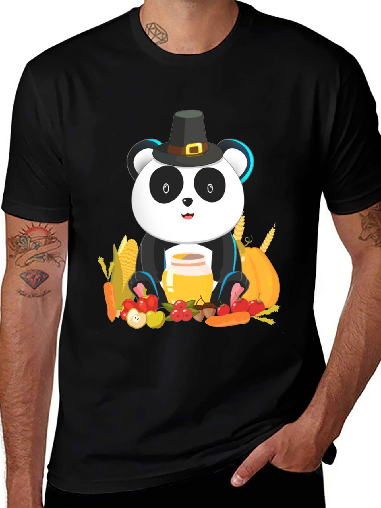 Thanksgiving Panda T-Shirt