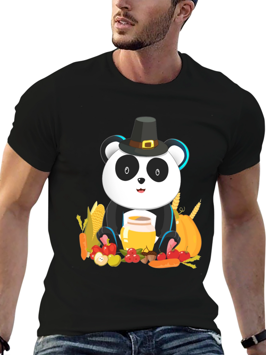 Thanksgiving Panda T-Shirt