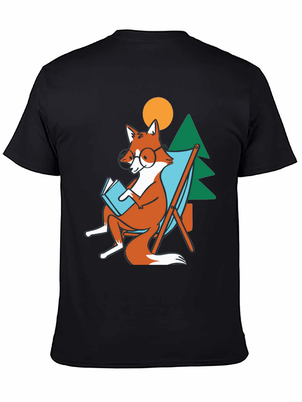 Relaxing Fox T-Shirt: Bookworm in Nature