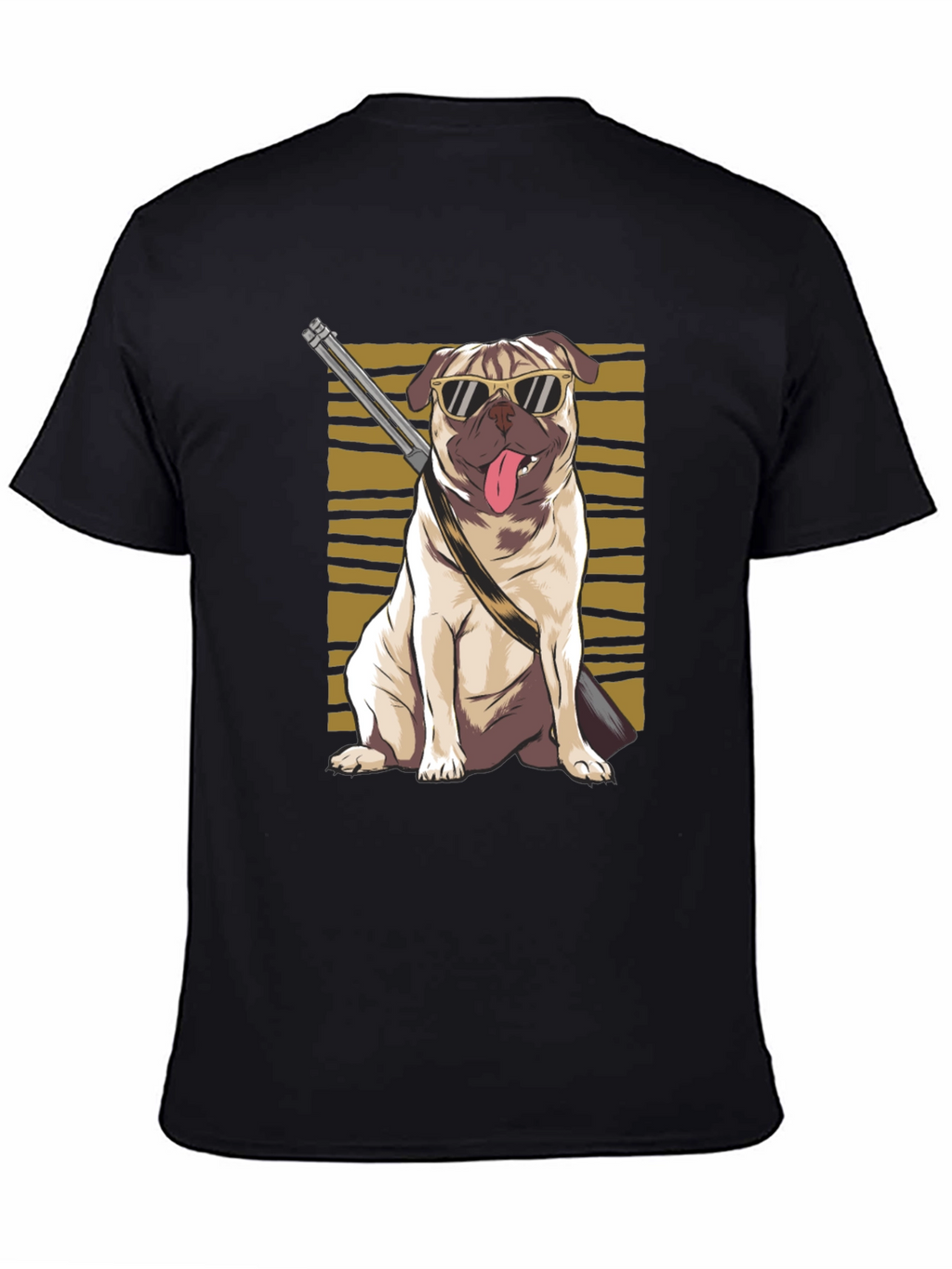 Cool Pug Gun T-Shirt