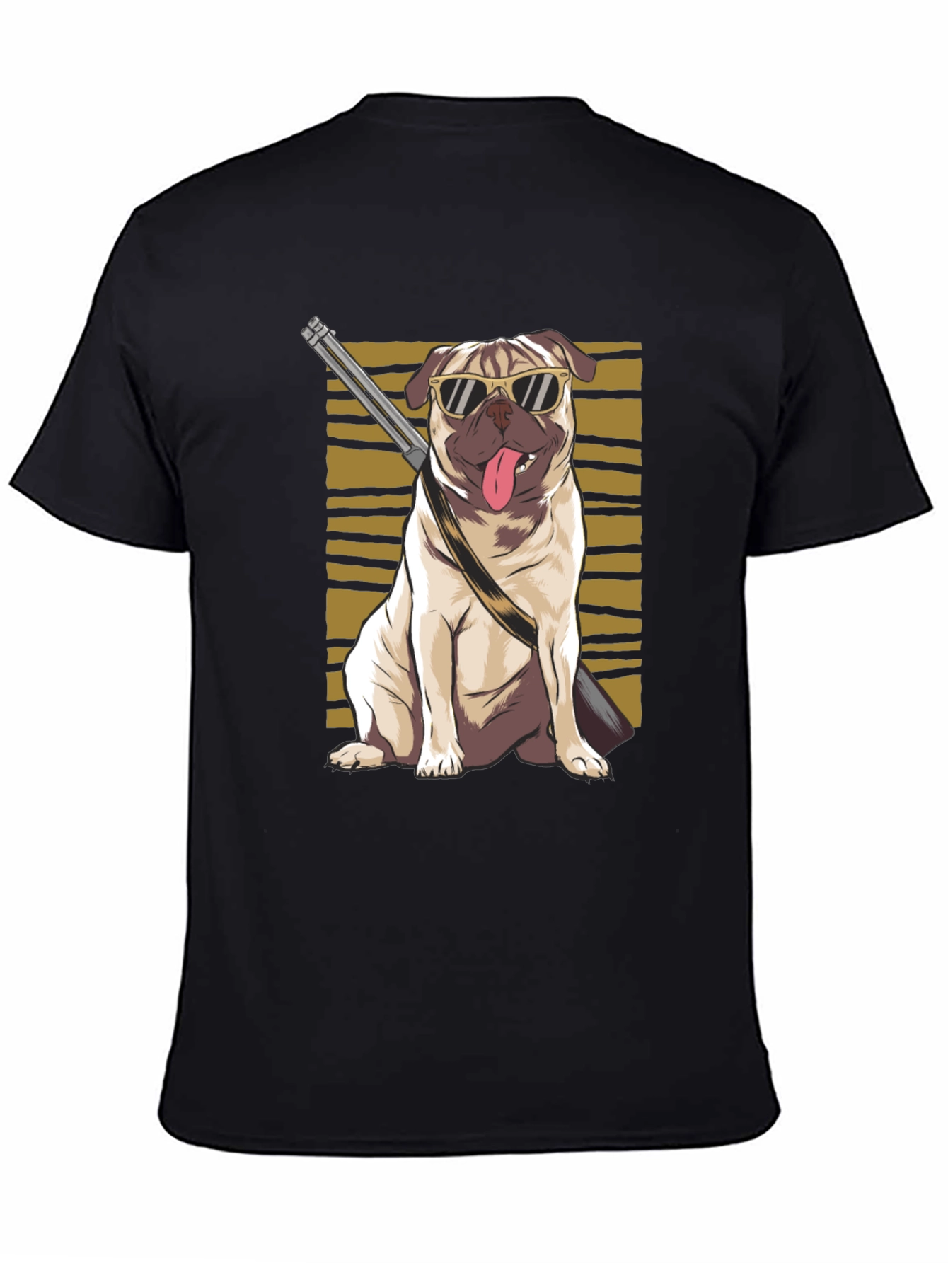 Cool Pug Gun T-Shirt