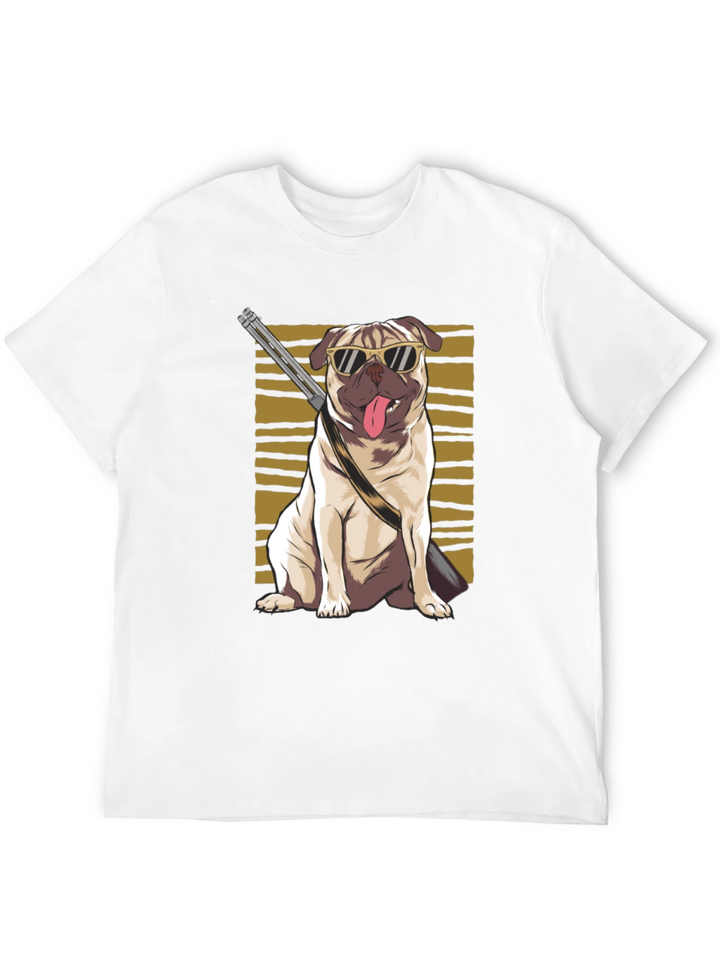 Cool Pug Gun T-Shirt