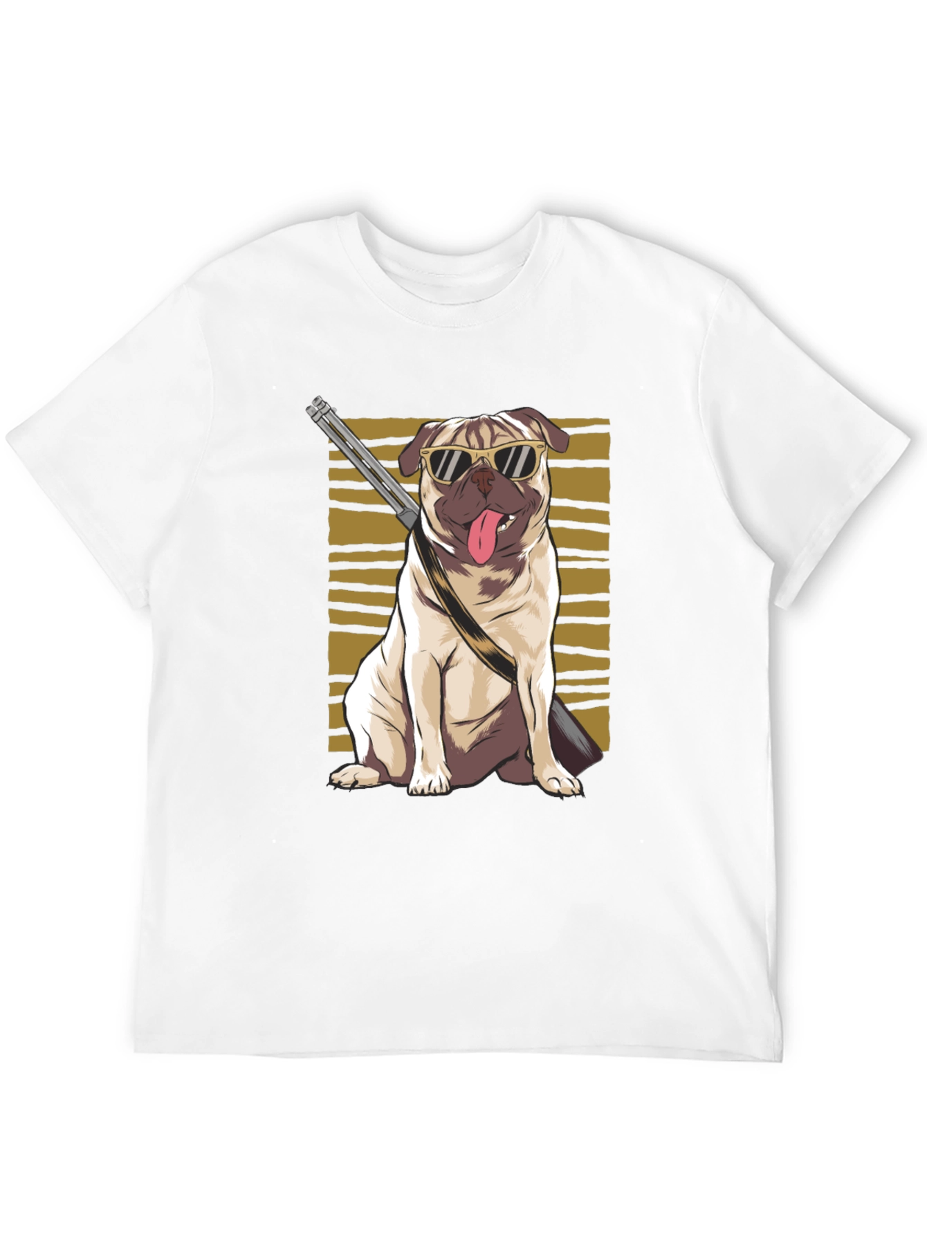 Cool Pug Gun T-Shirt