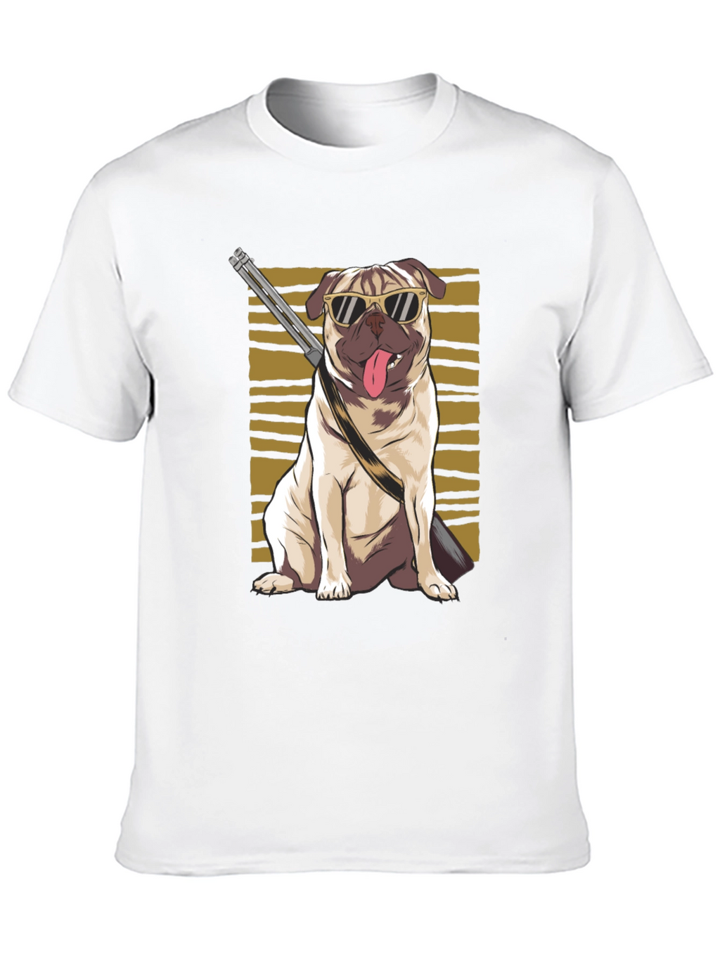 Cool Pug Gun T-Shirt