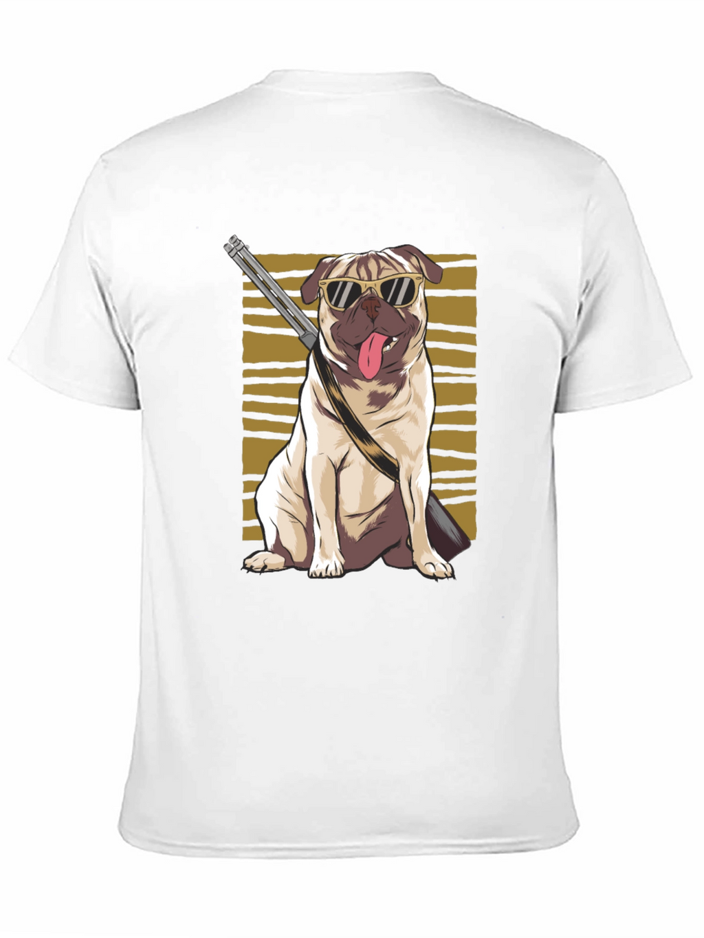 Cool Pug Gun T-Shirt