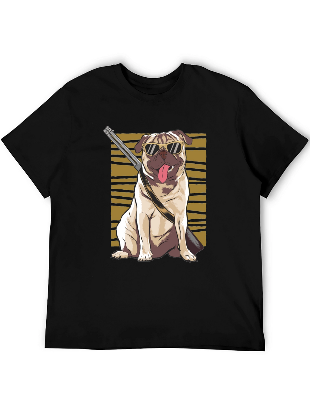 Cool Pug Gun T-Shirt