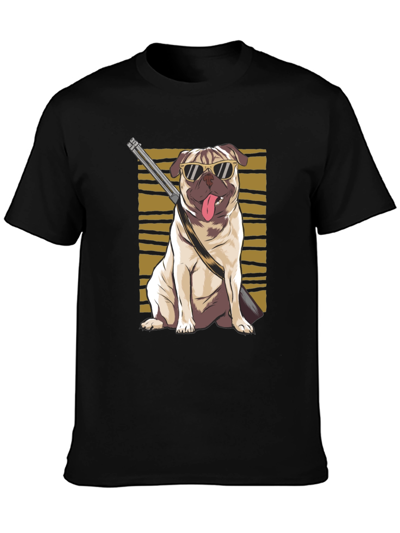 Cool Pug Gun T-Shirt
