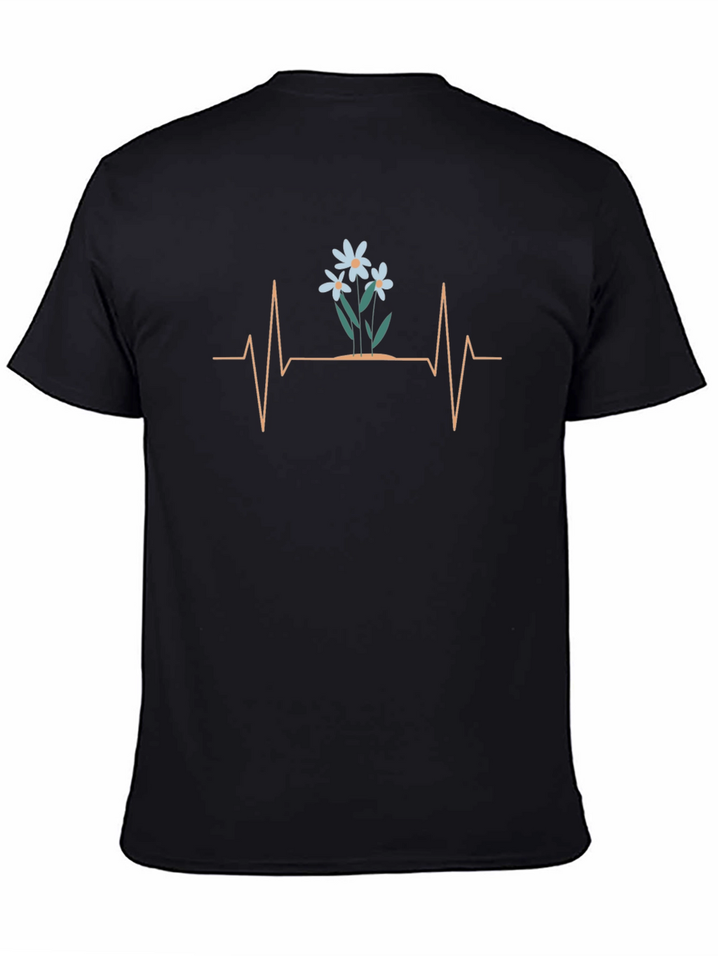 Floral Heartbeat Graphic T-Shirt