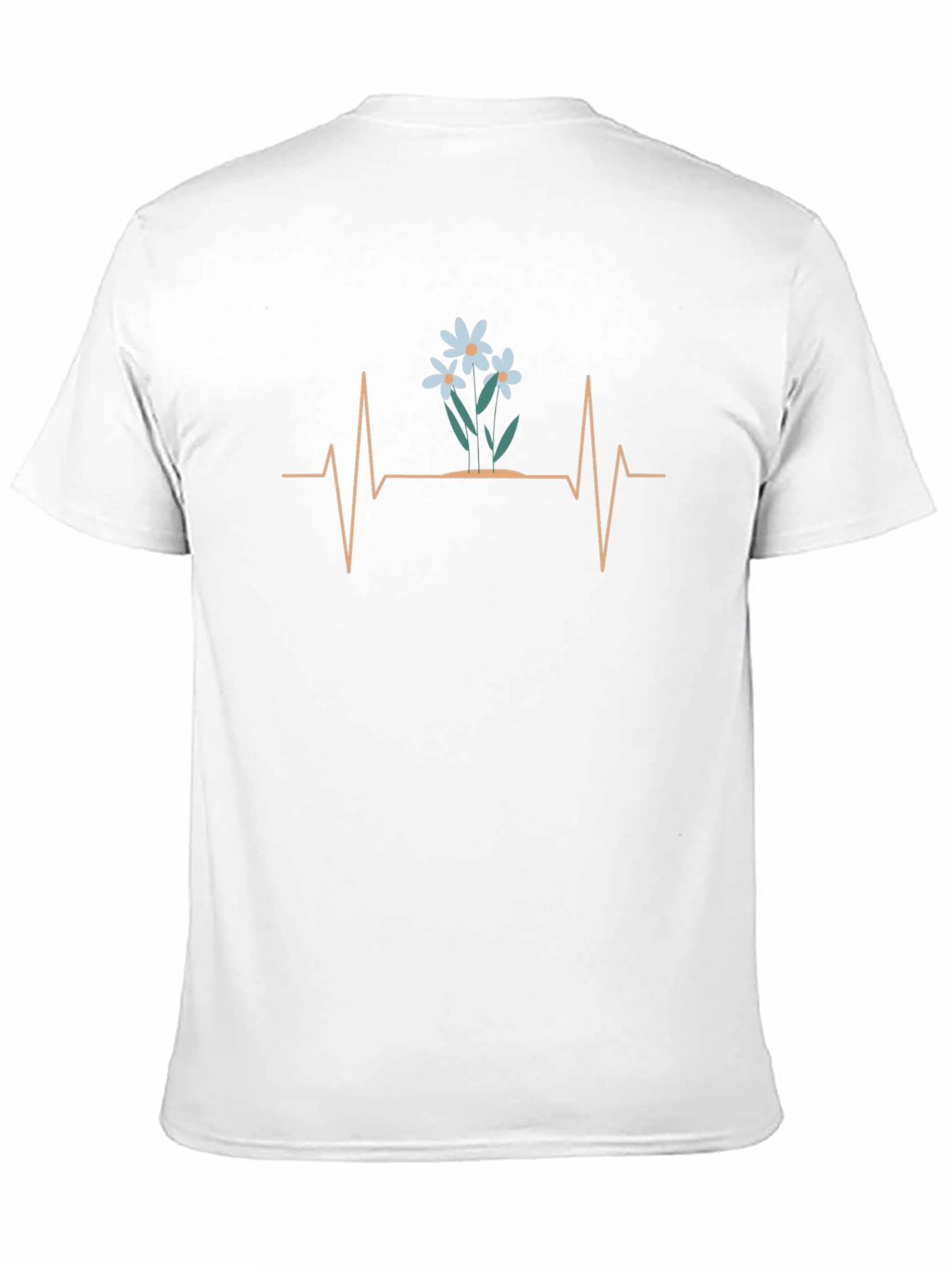 Floral Heartbeat Graphic T-Shirt