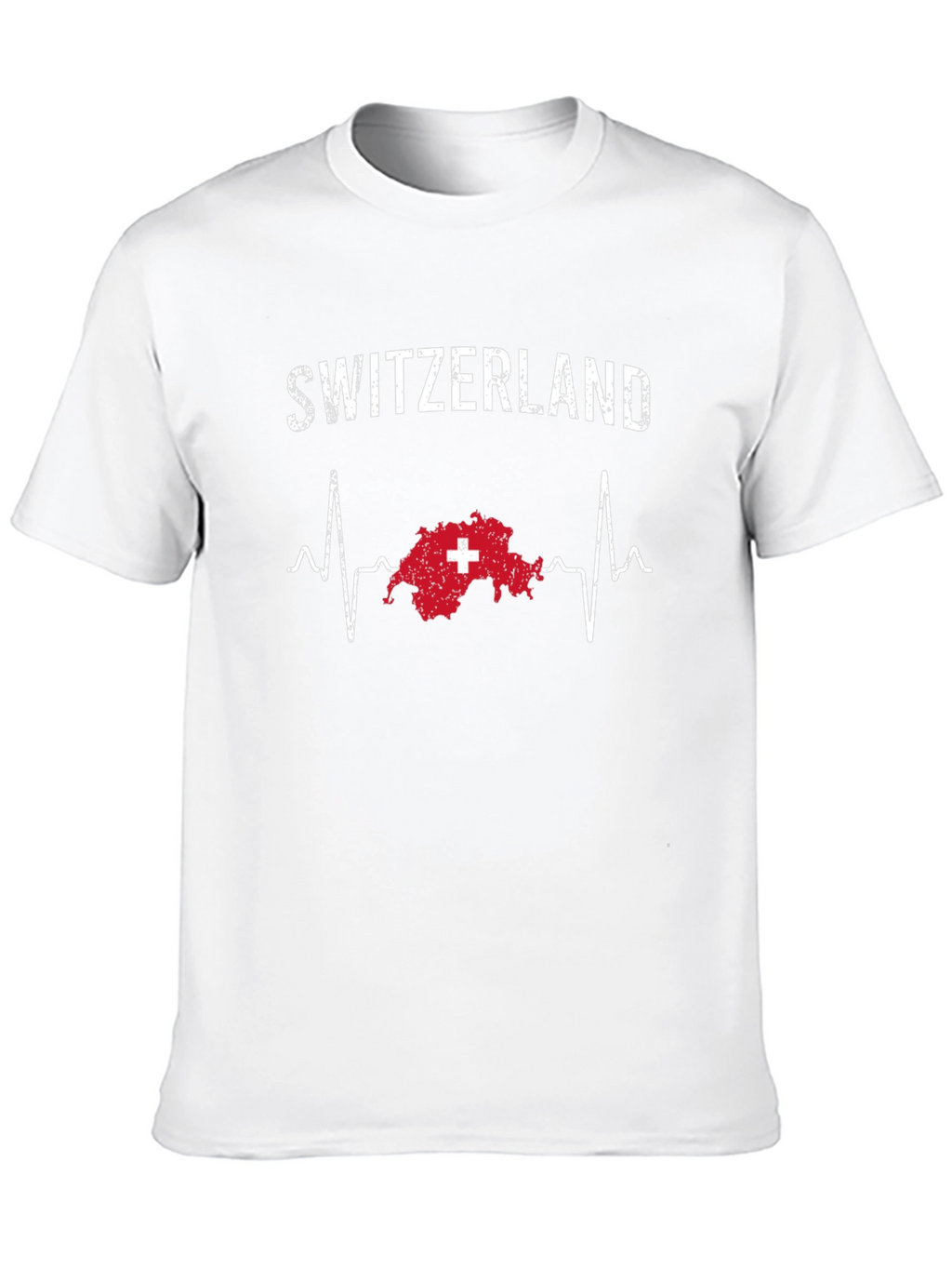 Switzerland Heartbeat T-Shirt - Swiss Pride