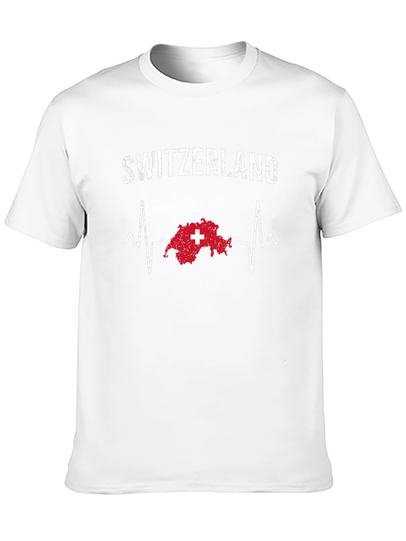 Switzerland Heartbeat T-Shirt - Swiss Pride