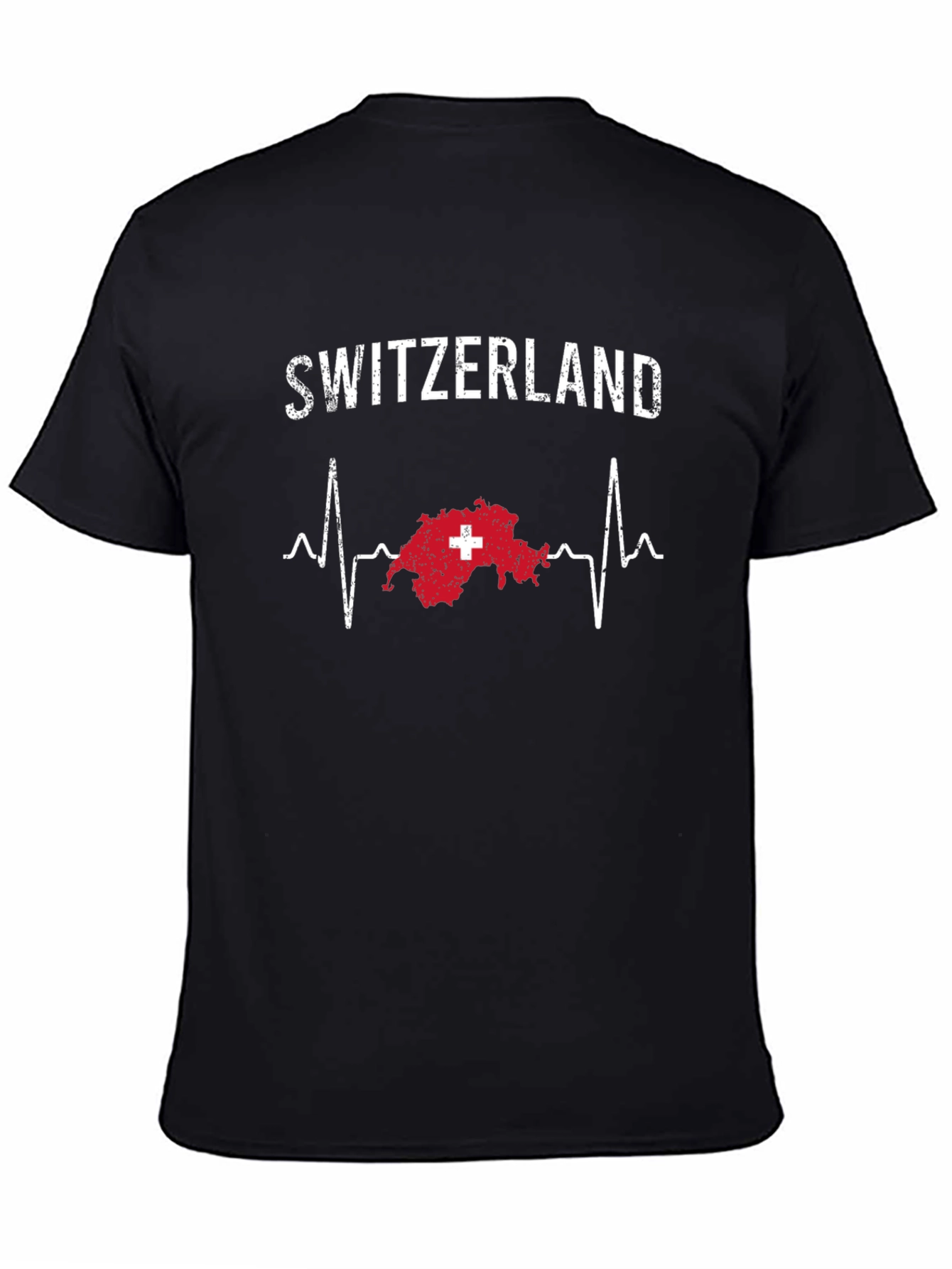 Switzerland Heartbeat T-Shirt - Swiss Pride