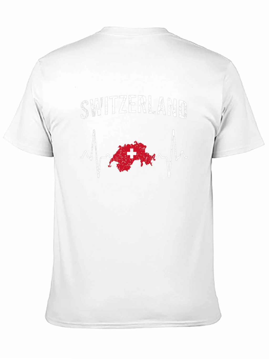 Switzerland Heartbeat T-Shirt - Swiss Pride