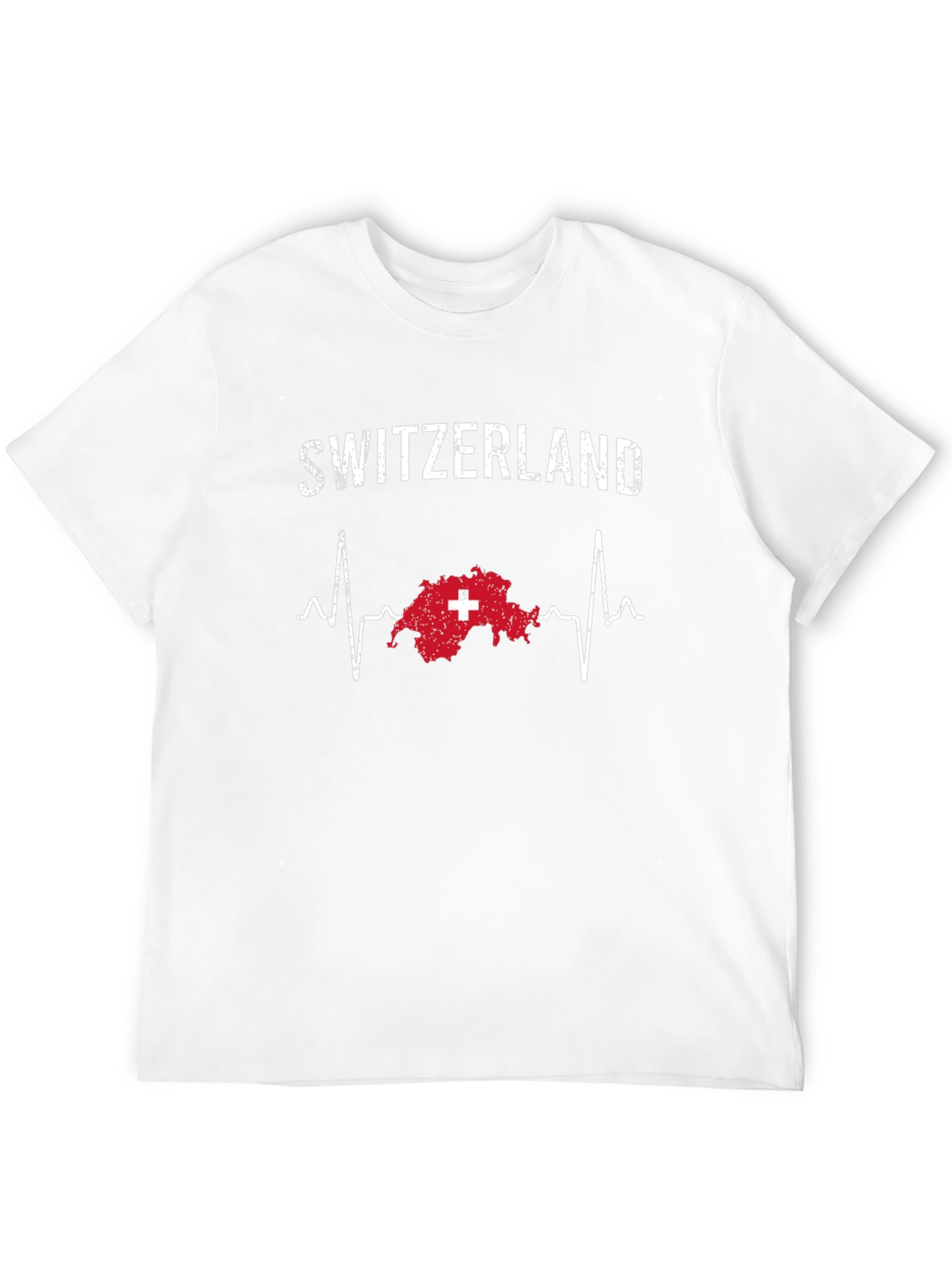 Switzerland Heartbeat T-Shirt - Swiss Pride