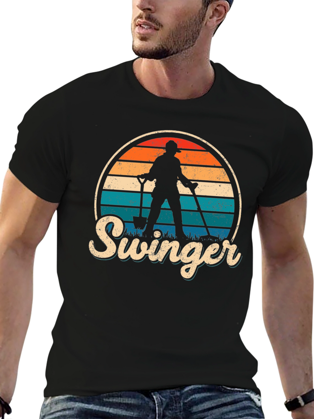 Swinger T-Shirt - Metal Detecting Hobby Tee