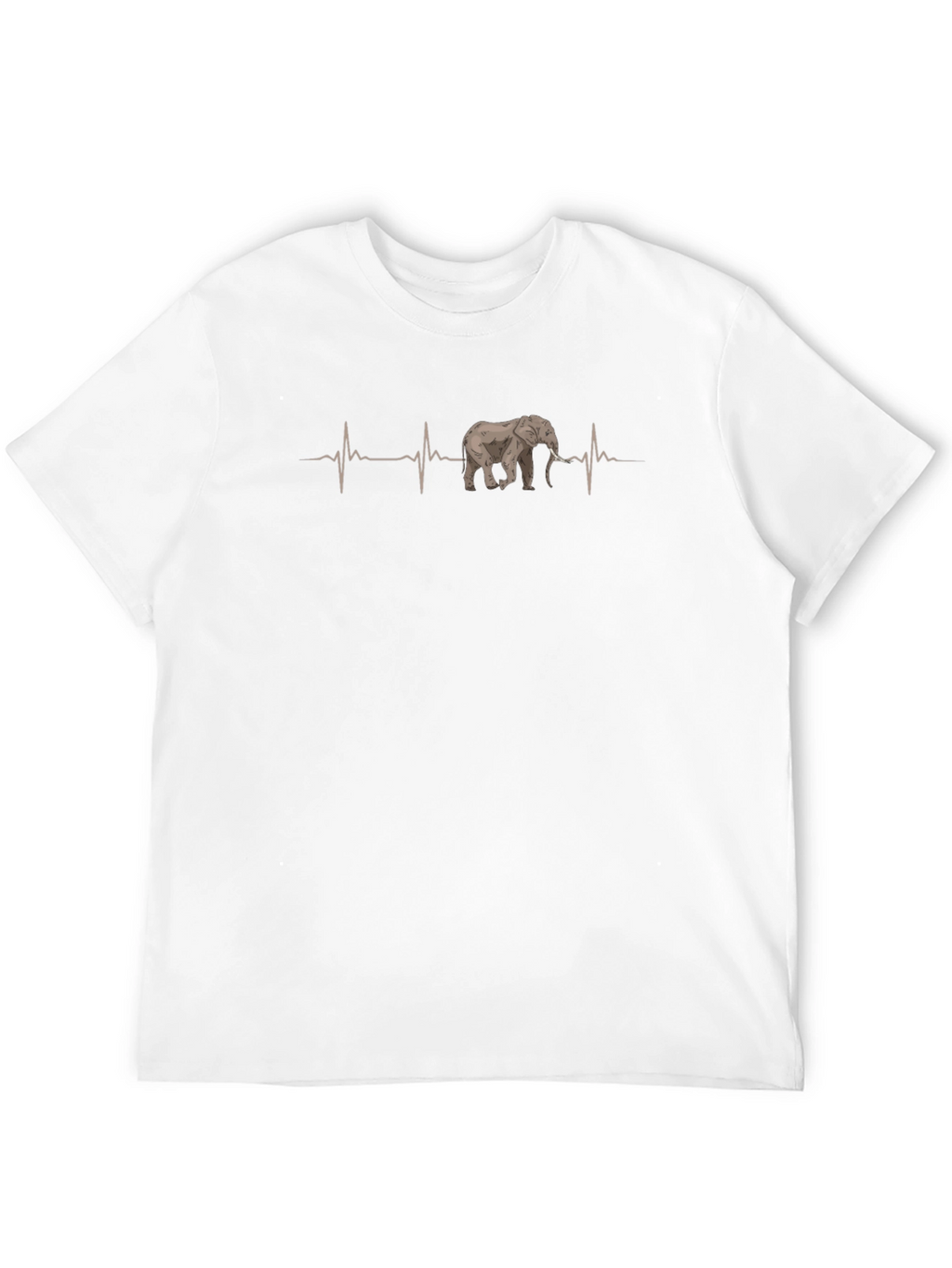 Elephant Heartbeat T-Shirt - Unique Graphic Tee