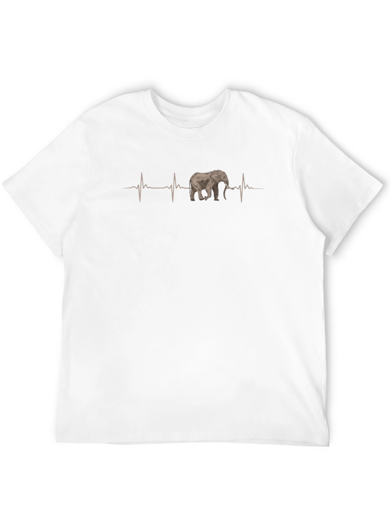 Elephant Heartbeat T-Shirt - Unique Graphic Tee