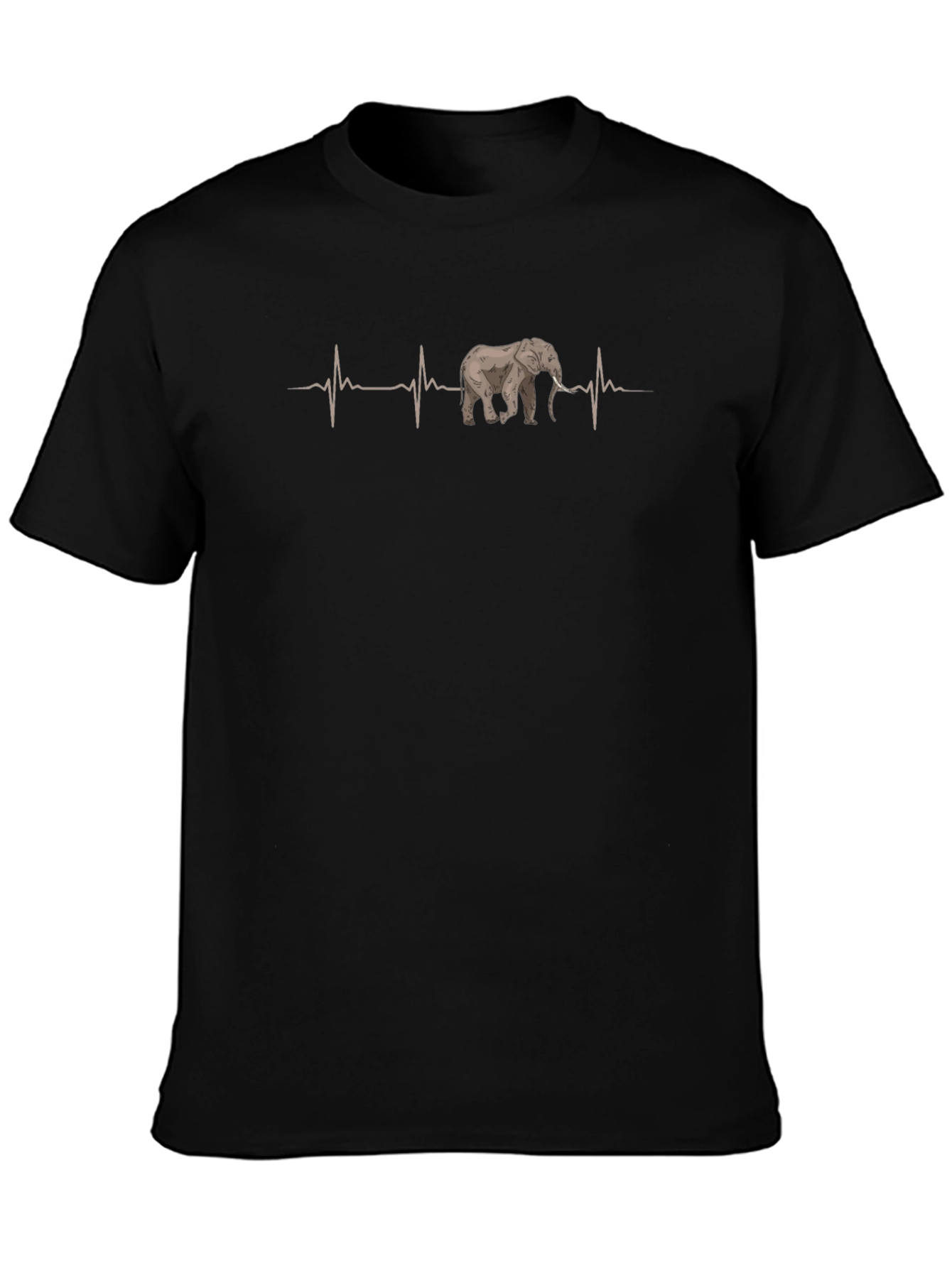 Elephant Heartbeat T-Shirt - Unique Graphic Tee
