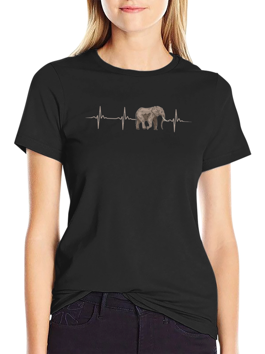 Elephant Heartbeat T-Shirt - Unique Graphic Tee