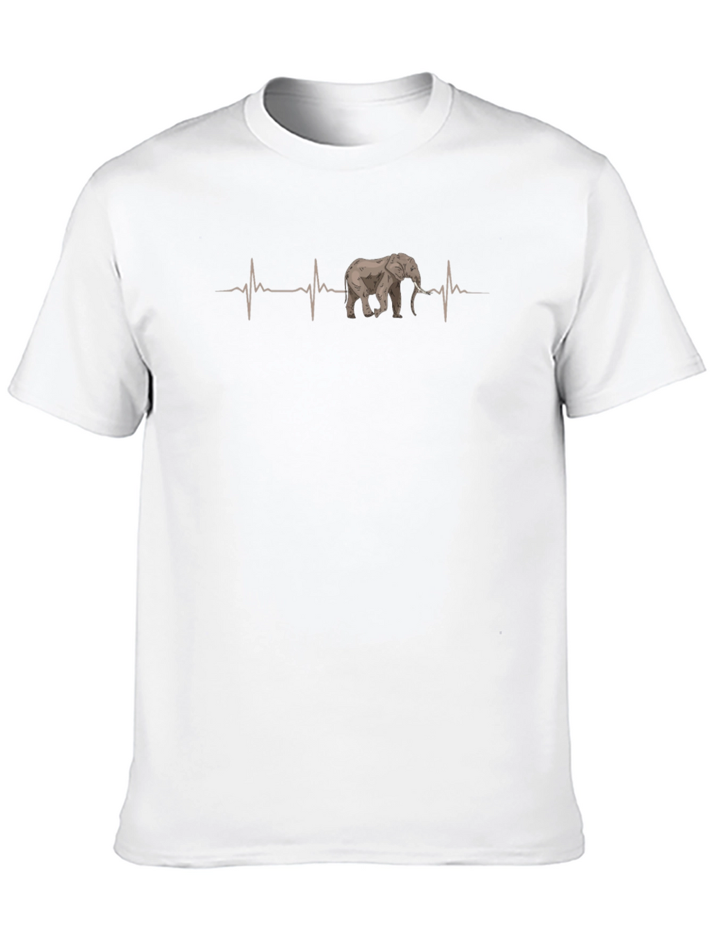 Elephant Heartbeat T-Shirt - Unique Graphic Tee