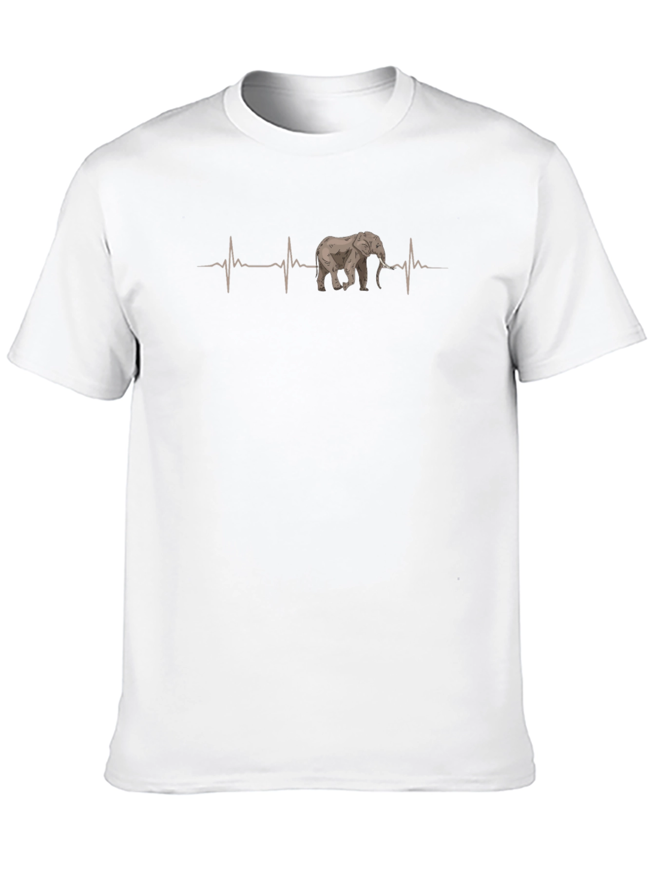 Elephant Heartbeat T-Shirt - Unique Graphic Tee