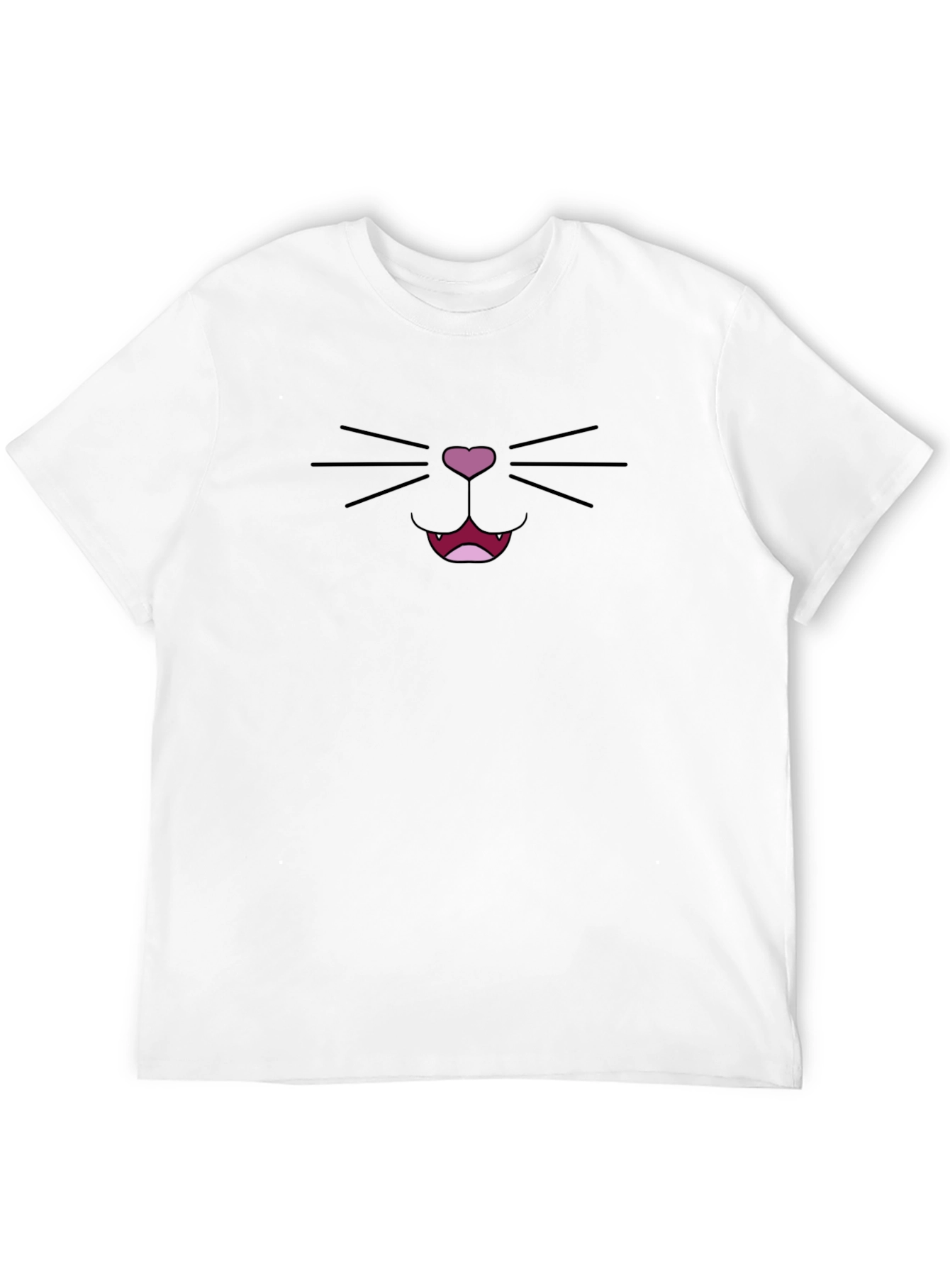 Cute Black Cat Face T-Shirt