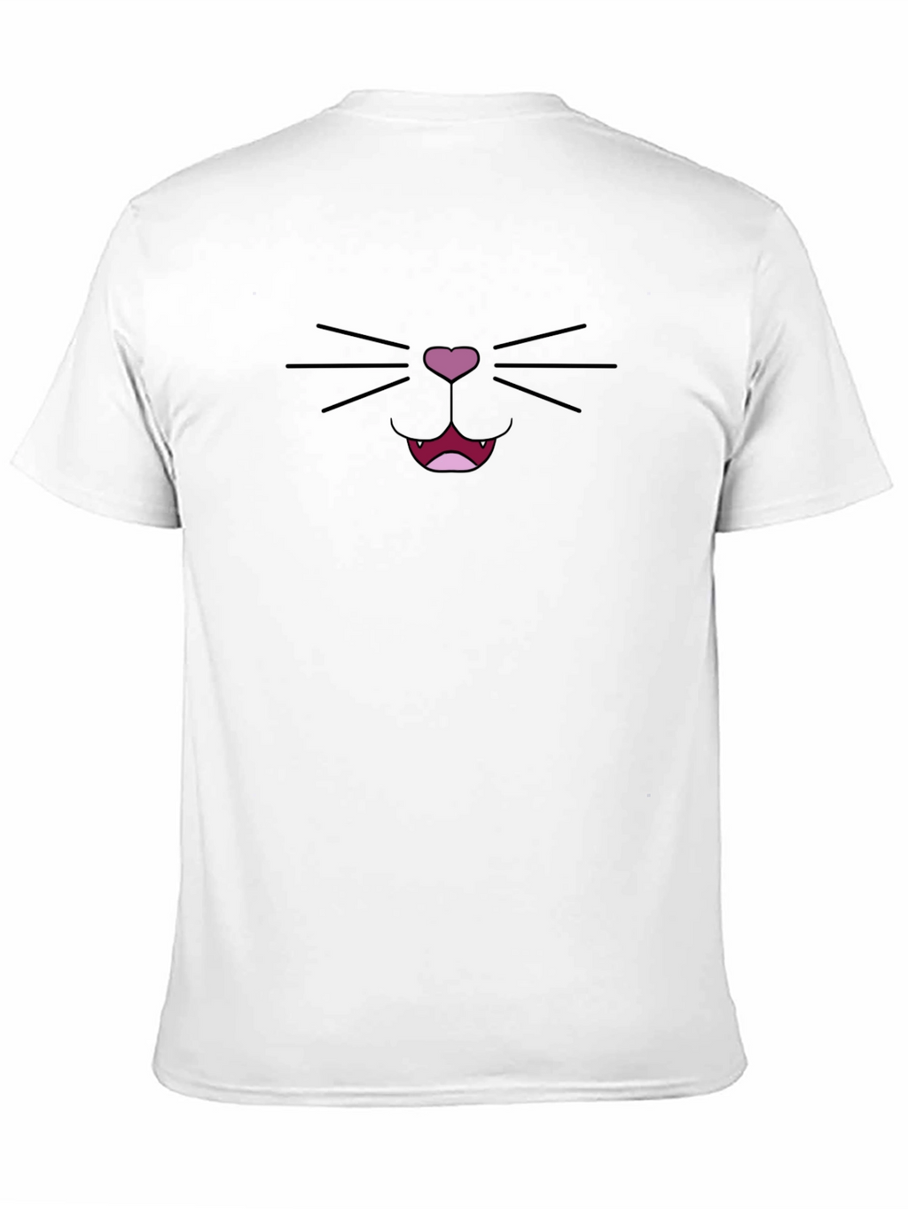 Cute Black Cat Face T-Shirt