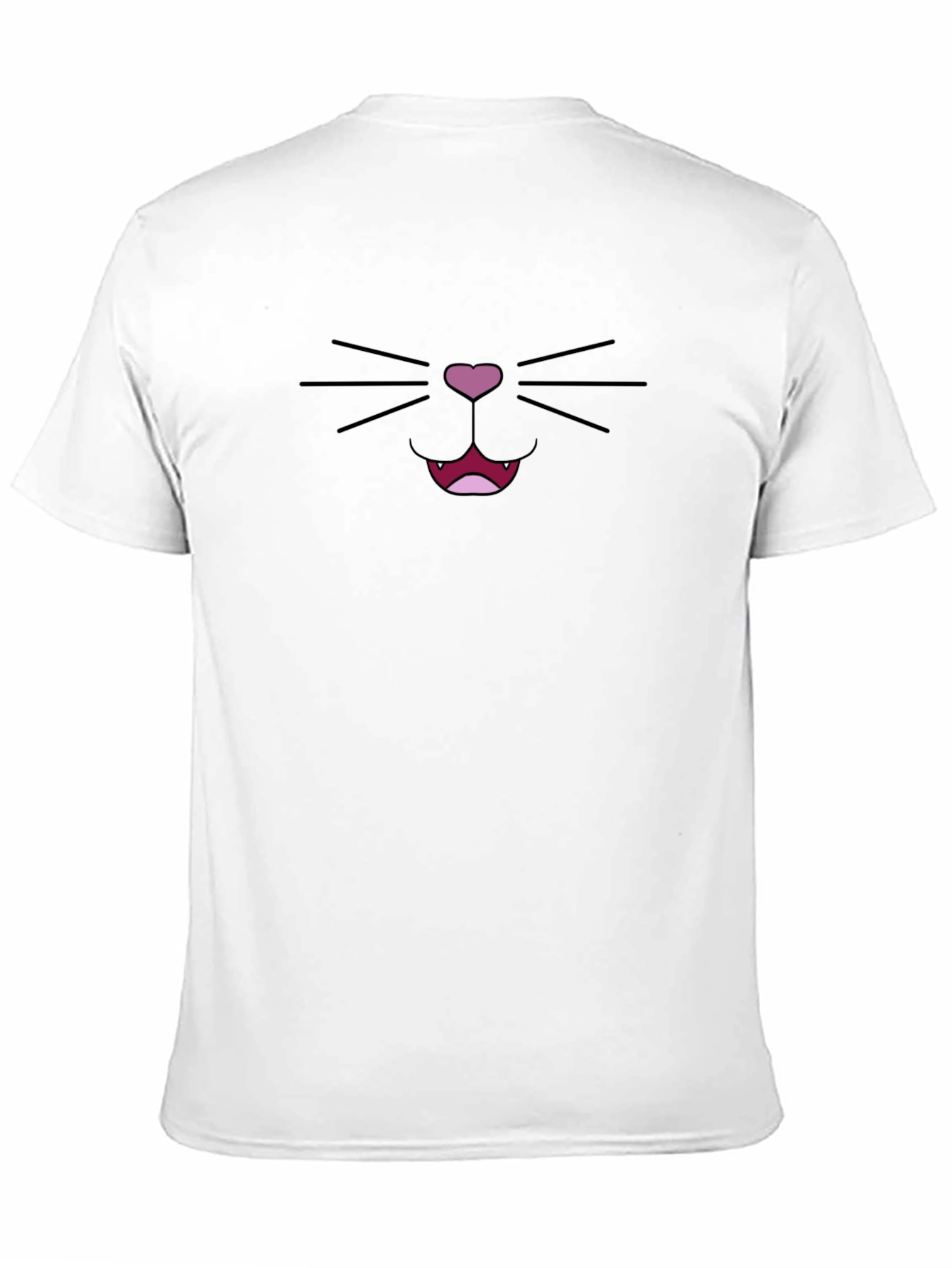 Cute Black Cat Face T-Shirt