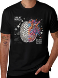 Great Minds Tee - Creative Brain Graphic