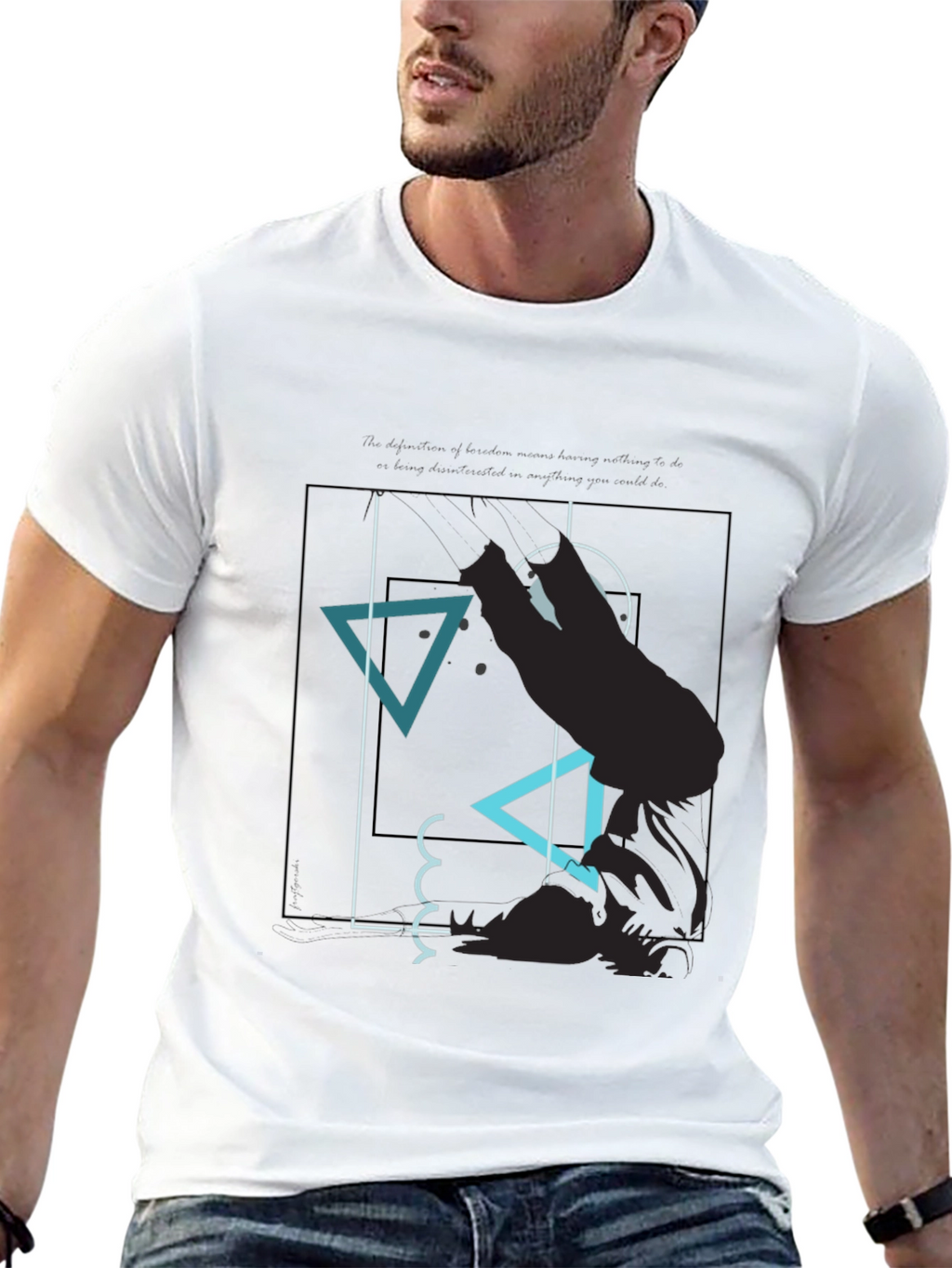 Abstract Graphic Tee - Modern Mens T-Shirt