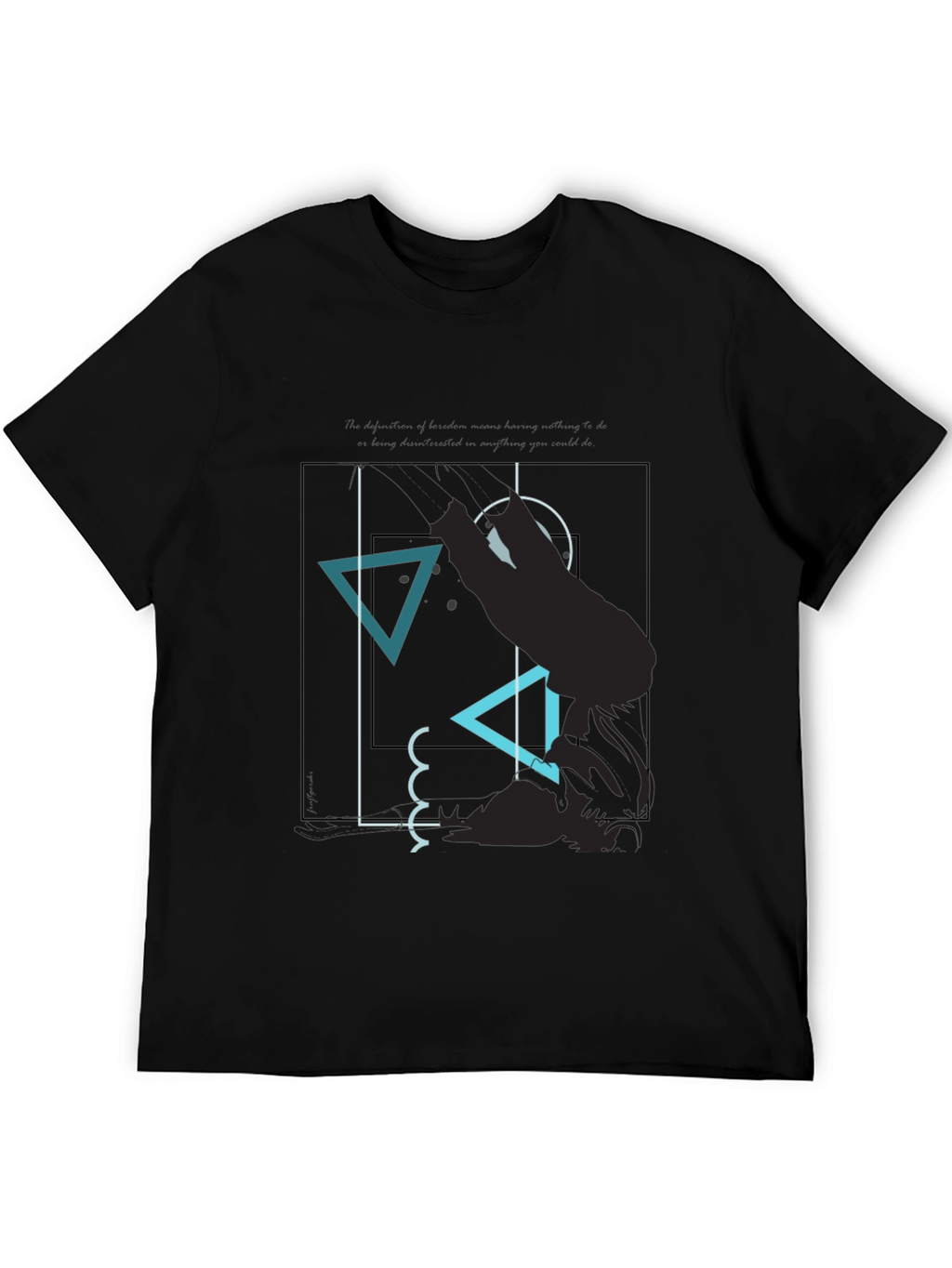 Abstract Graphic Tee - Modern Mens T-Shirt