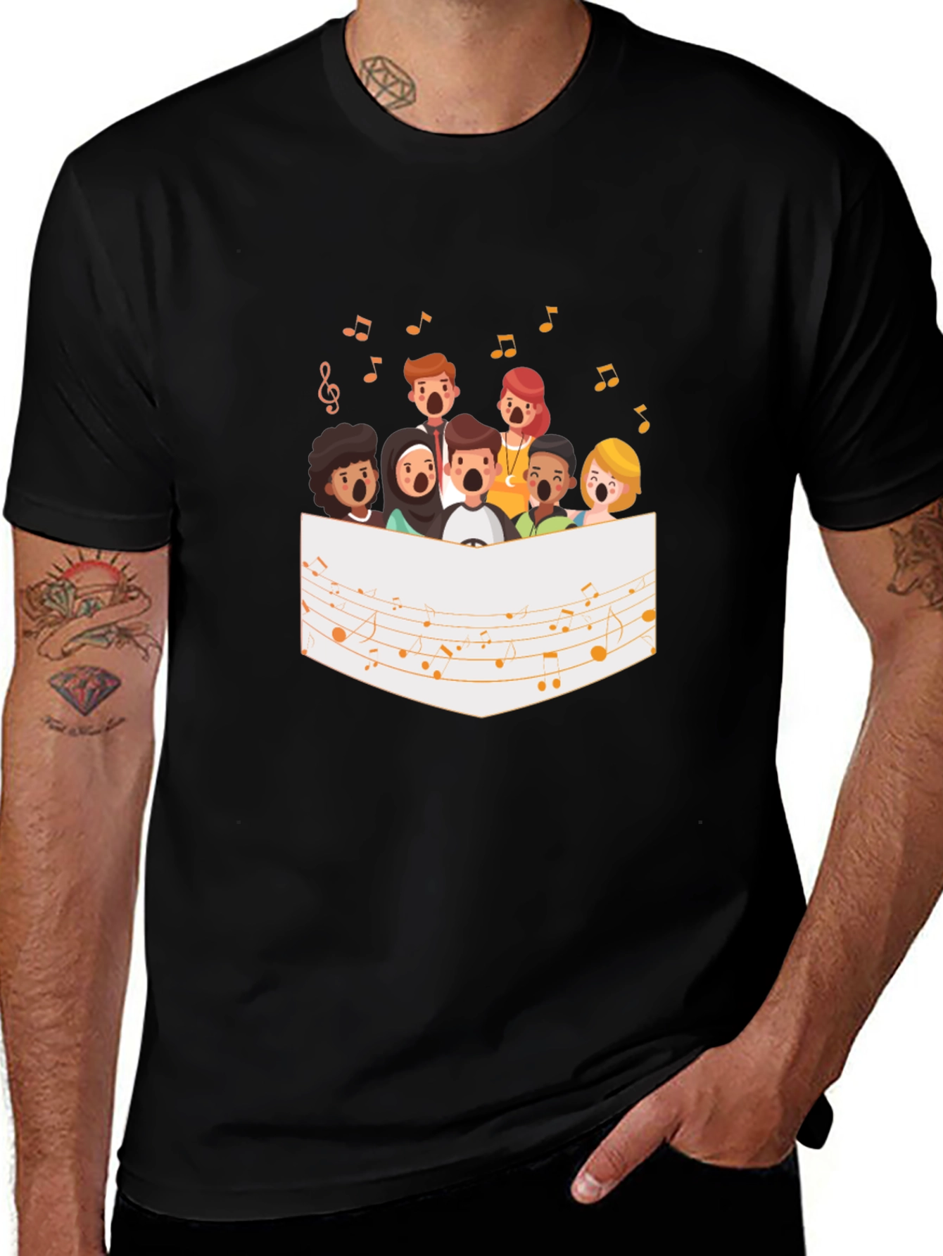 Choir Graphic Tee - Black
