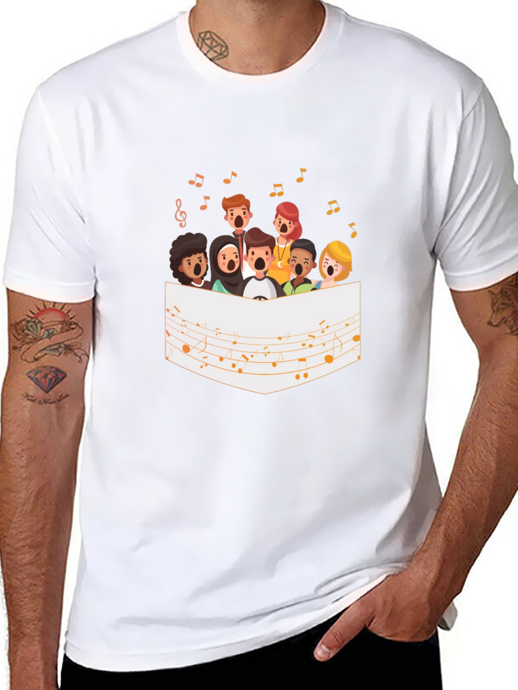 Choir Graphic Tee - Black