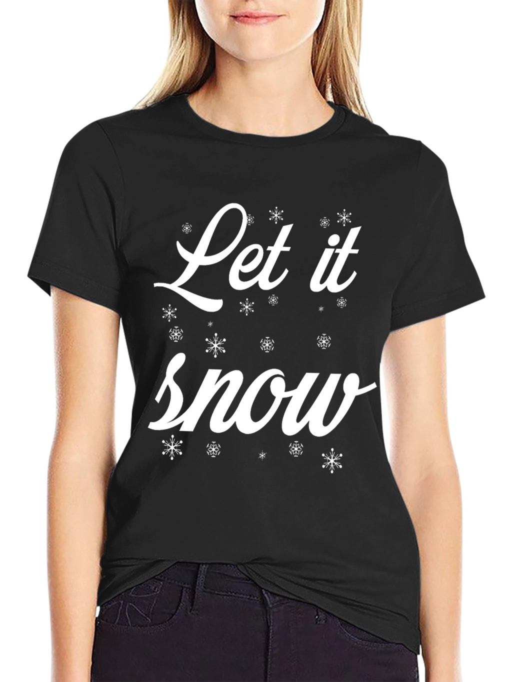 Let it Snow Graphic Tee - Festive Holiday Shirt