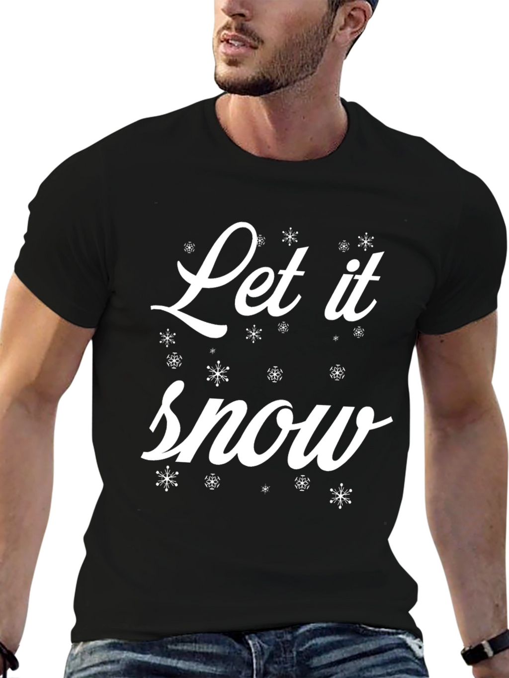 Let it Snow Graphic Tee - Festive Holiday Shirt