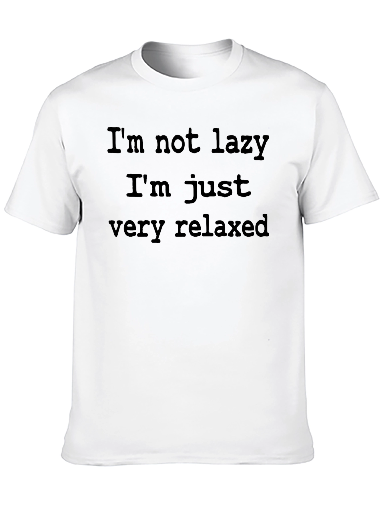 Relaxed Fit T-Shirt - Im Not Lazy Graphic Tee