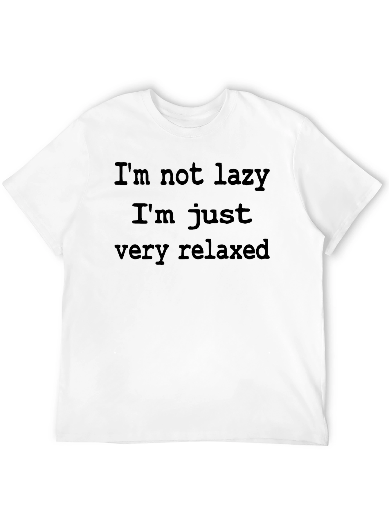 Relaxed Fit T-Shirt - Im Not Lazy Graphic Tee